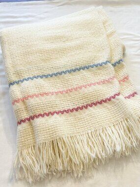 Faribo 1920's Knitted Baby Blanket